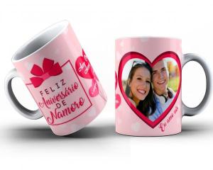 Caneca Personalizada com Foto Porcelana Branca 20mmx90mm  Resina fotografica  